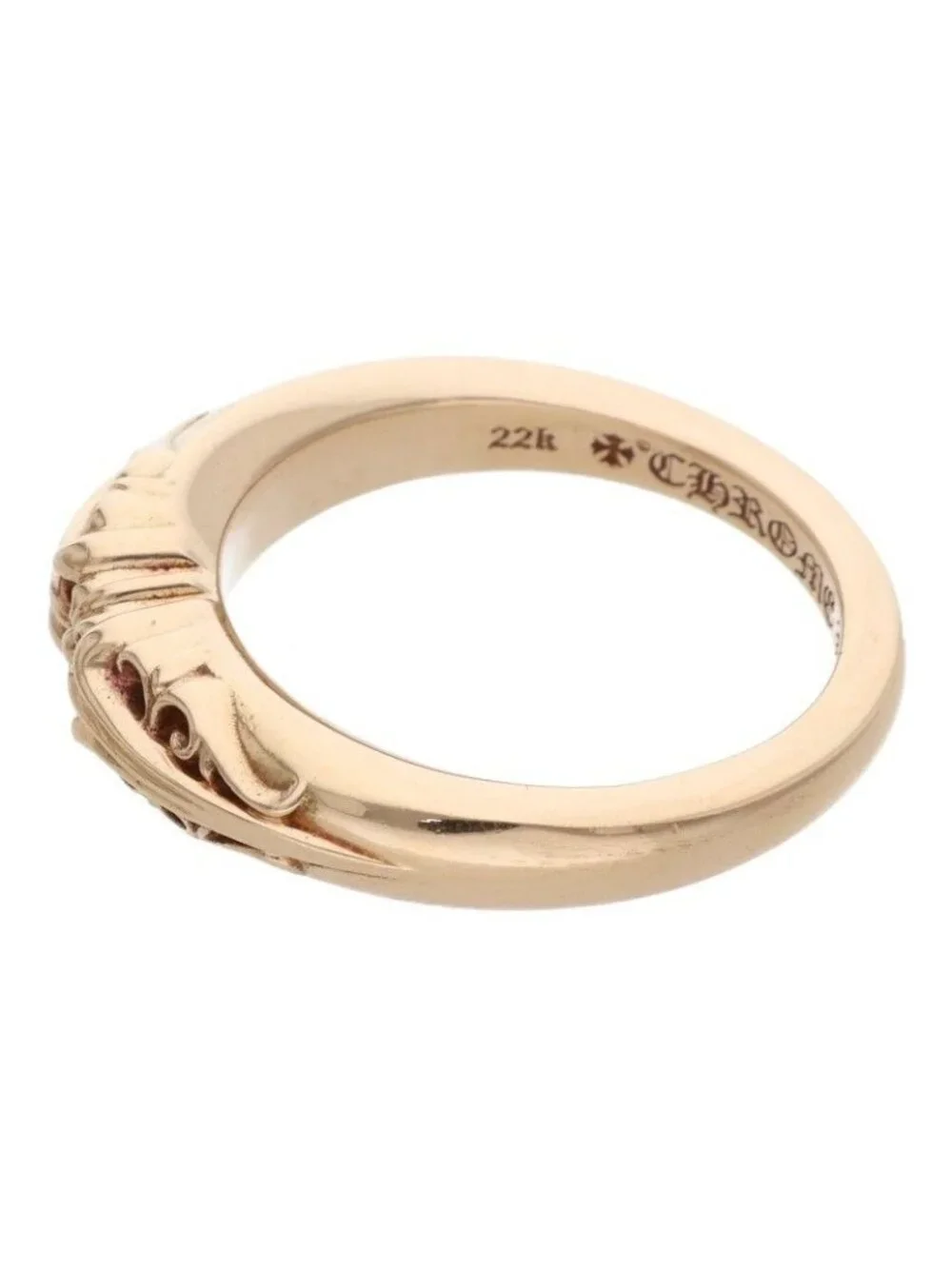 Chrome Hearts 22k Baby Clsc 22k Classic K&t Gold Ring